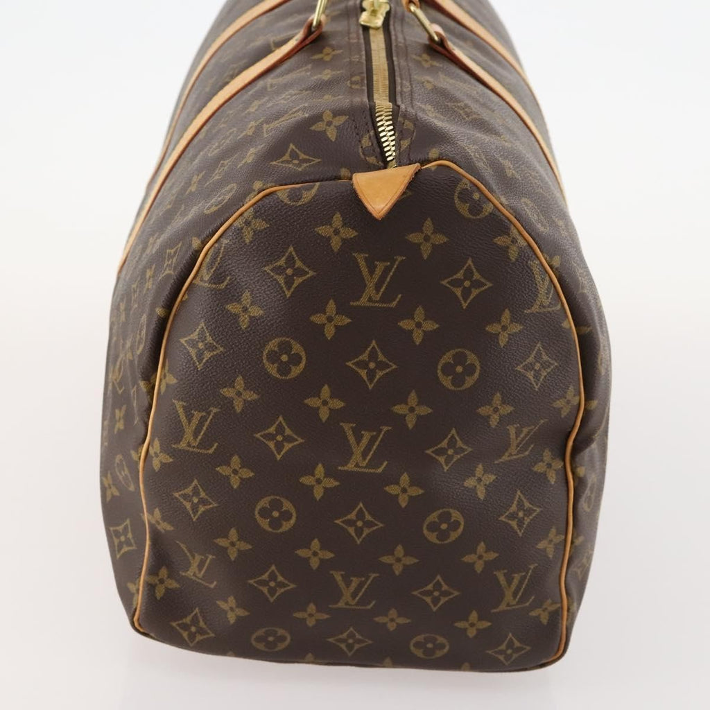 Louis Vuitton Keepall Bag Monogram Canvas Brown Canvas Travel Bag Bag (Pre-Owned)
