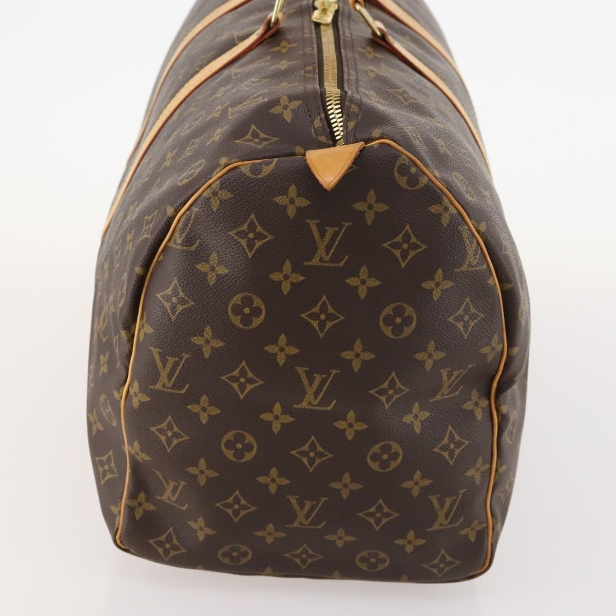 Louis Vuitton Keepall Bag Monogram Canvas Brown Canvas Travel Bag Bag (Pre-Owned)