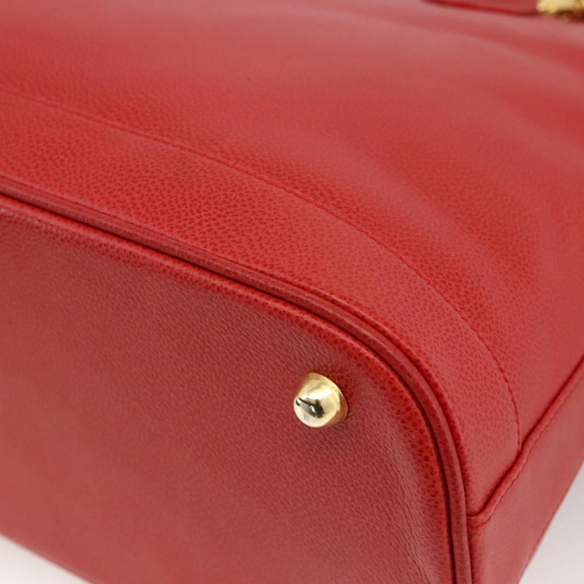 Burberry Vintage Handbag Leather Red Leather Handbag (Pre-Owned)