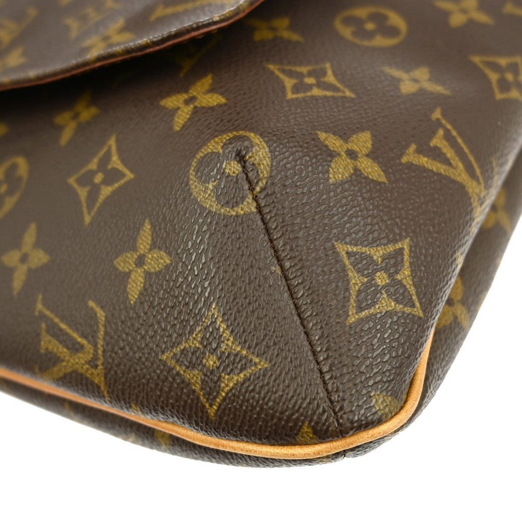 Louis Vuitton Musette Handbag Monogram Canvas Brown Canvas Shoulder Bag Bag (Pre-Owned)