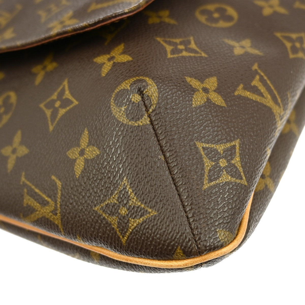 Louis Vuitton Musette Handbag Monogram Canvas Brown Canvas Shoulder Bag Bag (Pre-Owned)