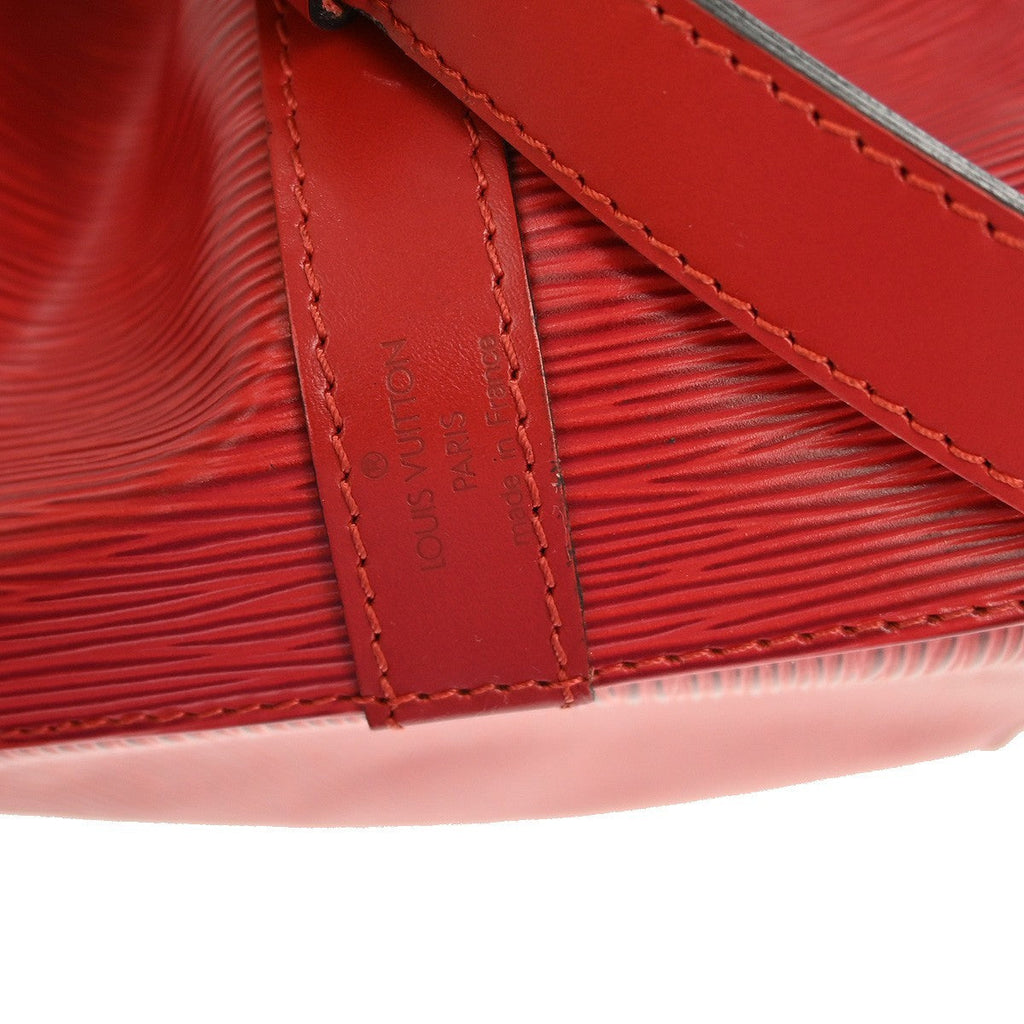 Louis Vuitton Noe Handbag Epi Leather Red Leather Shoulder Bag Bag (Pre-Owned)