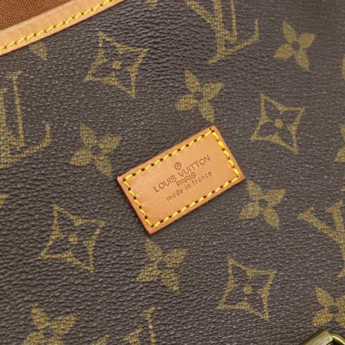 Louis Vuitton Saumur Handbag Monogram Canvas Brown Canvas Shoulder Bag Bag (Pre-Owned)