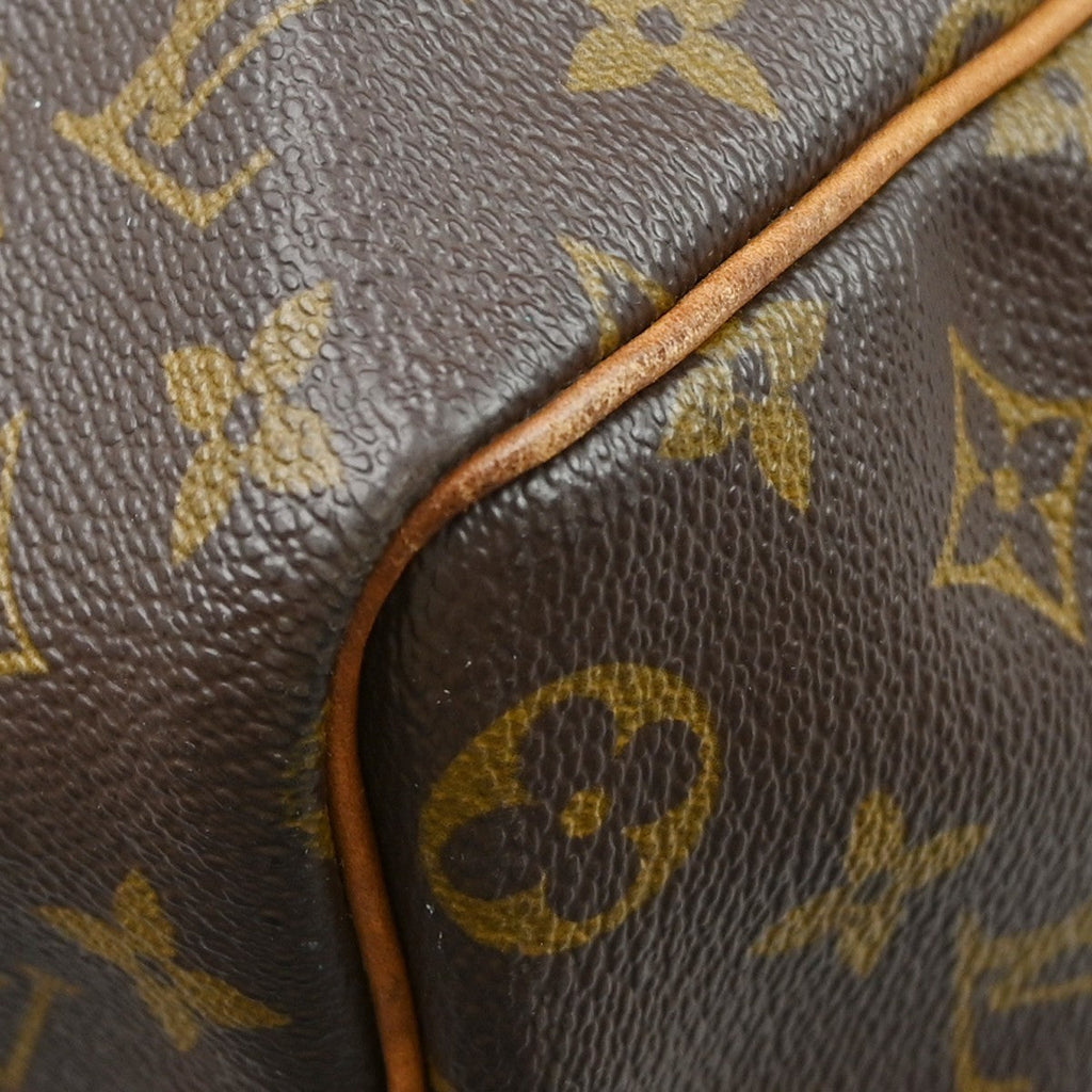 Louis Vuitton Keepall Bag Monogram Canvas Brown Canvas Travel Bag Bag (Pre-Owned)