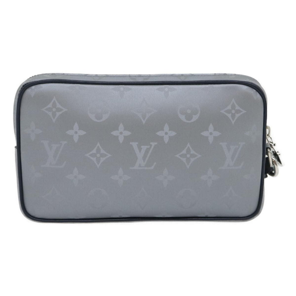 Louis Vuitton Alpha Clutch Limited Edition Monogram Satellite Canvas Silver Nylon Clutche & Pouche Bag (Pre-Owned)