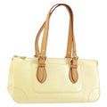 Louis Vuitton Rosewood Avenue Handbag Monogram Vernis Beige Patent_Leather Handbag (Pre-Owned)