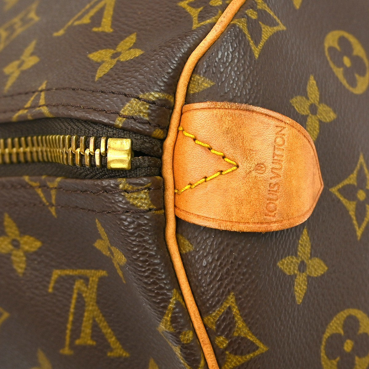 Louis Vuitton Keepall Bag Monogram Canvas Brown Canvas Travel Bag Bag (Pre-Owned)