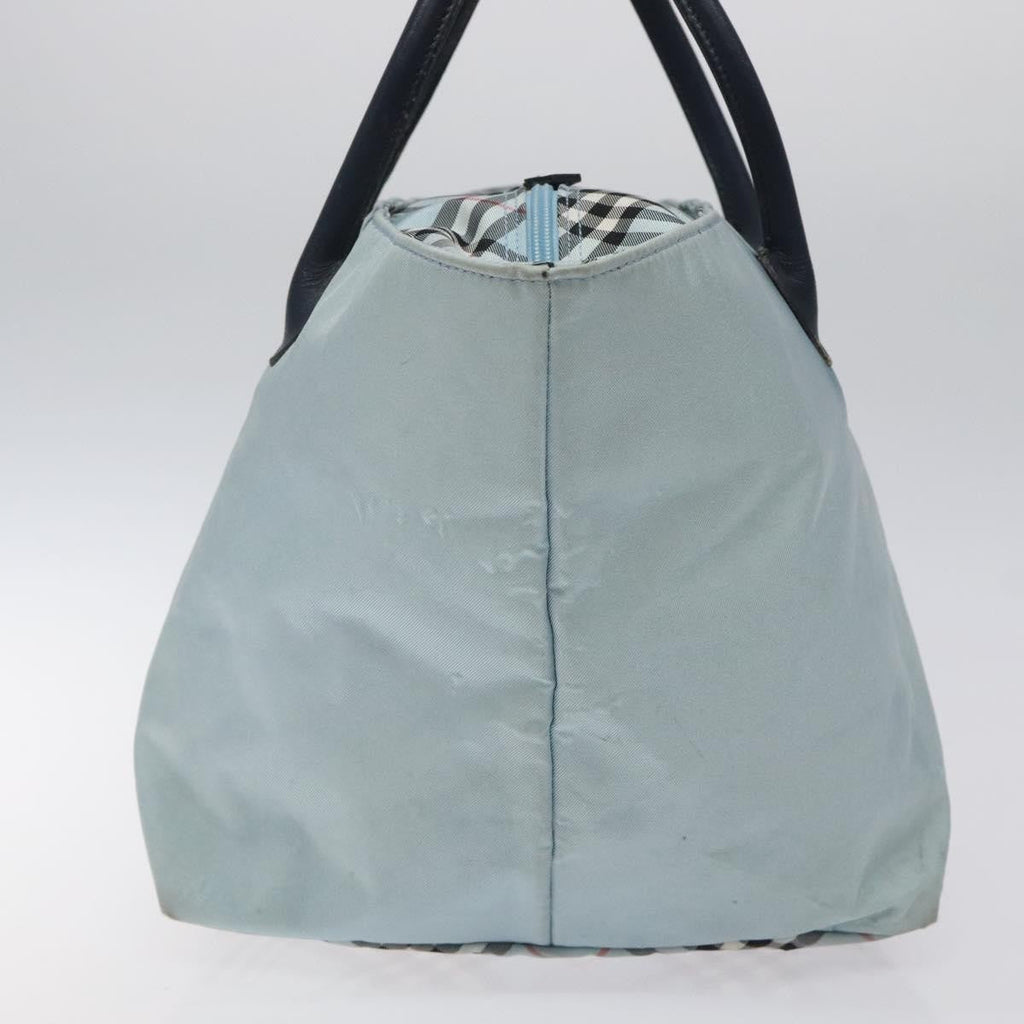 Burberry Nova Check Blue Label Nylon Blue Nylon Handbag (Pre-Owned)
