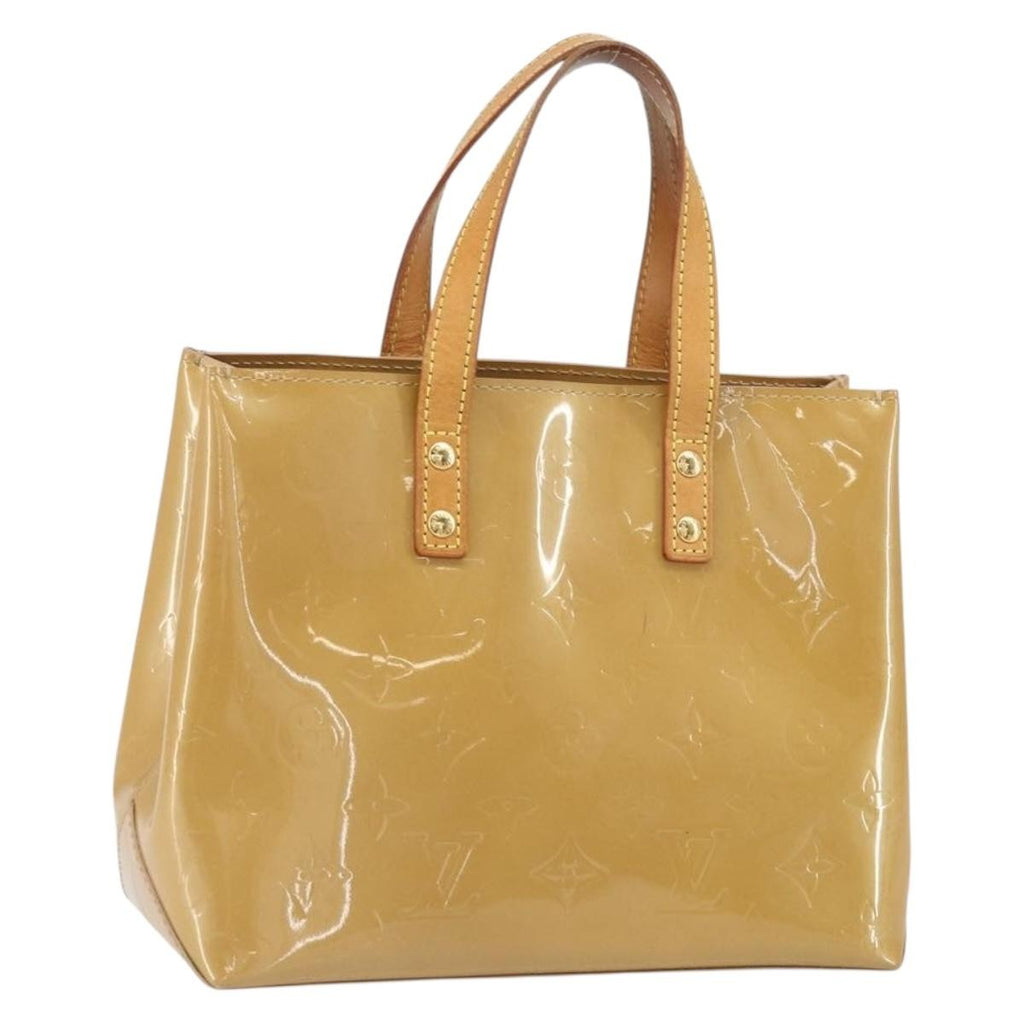 Louis Vuitton Reade Handbag Monogram Vernis Beige Patent_Leather Handbag (Pre-Owned)