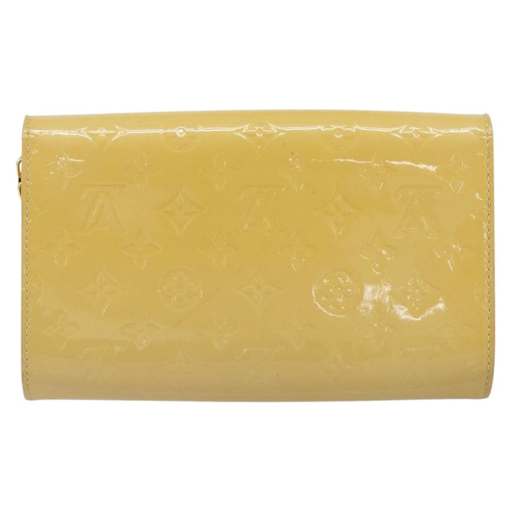Louis Vuitton Ana Bag Monogram Vernis Yellow Patent_Leather Clutche & Pouche Bag (Pre-Owned)