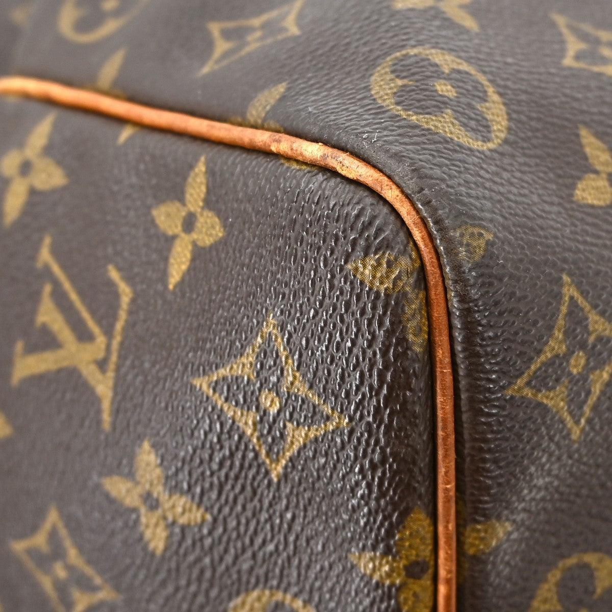 Louis Vuitton Keepall Bag Monogram Canvas Brown Canvas Travel Bag Bag (Pre-Owned)
