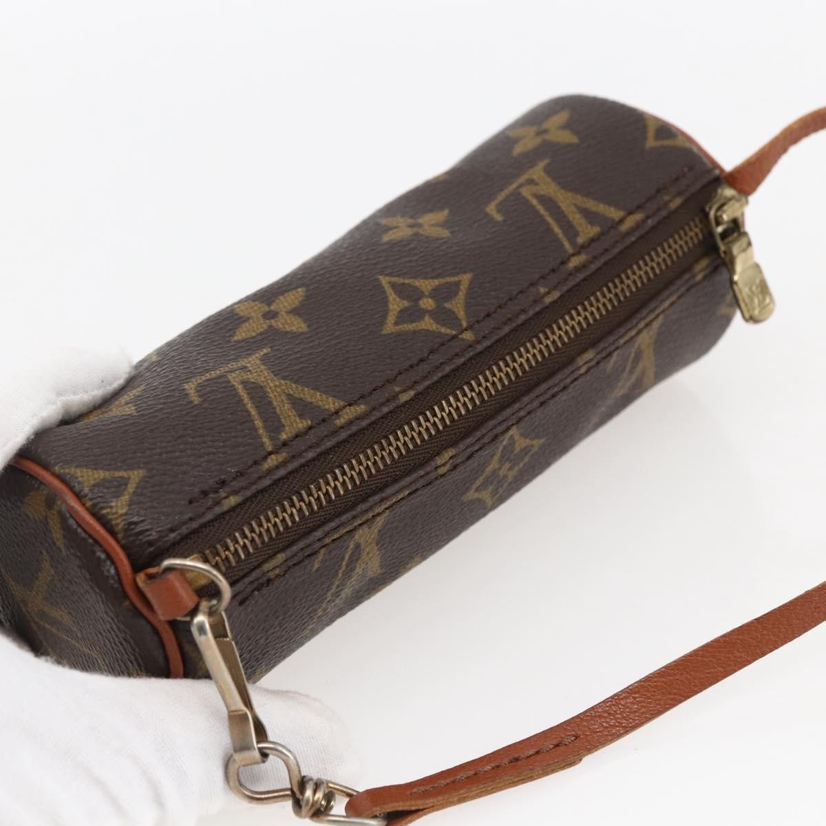 Louis Vuitton Papillon Pochette Monogram Canvas Brown Canvas Clutche & Pouche Bag (Pre-Owned)