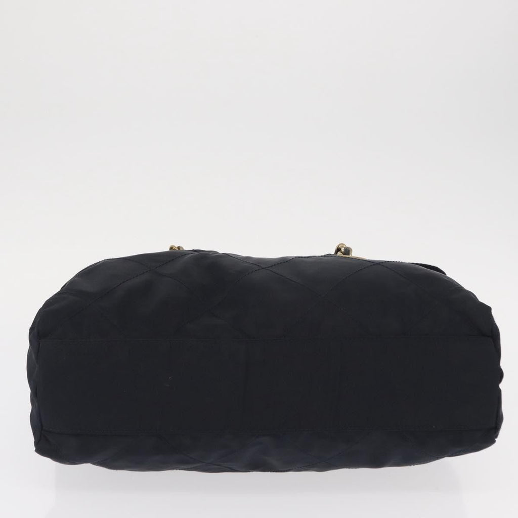 Prada Chain Shoulder Bag Tessuto Navy Nylon Shoulder Bag Bag (Pre-Owned)