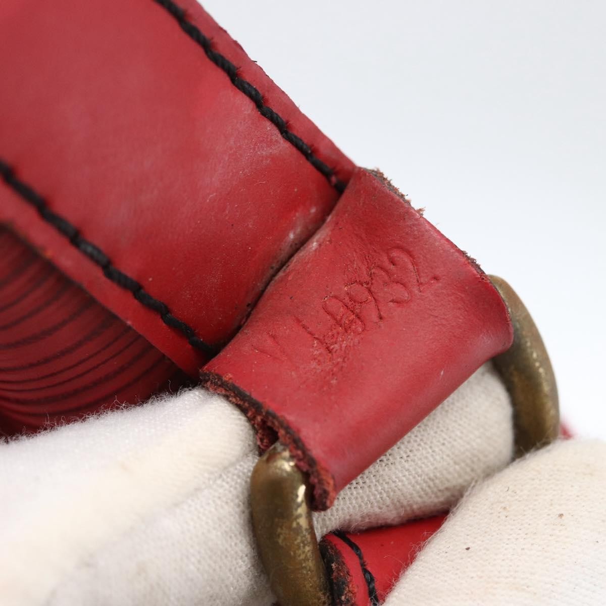 Louis Vuitton Petit Noe Nm Handbag Epi Leather Red Leather Shoulder Bag Bag (Pre-Owned)