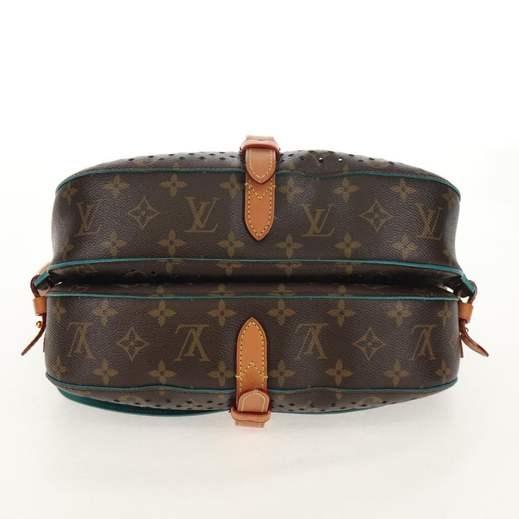Louis Vuitton Flore Saumur Handbag Perforated Monogram Canvas Brown Canvas Shoulder Bag Bag (Pre-Owned)