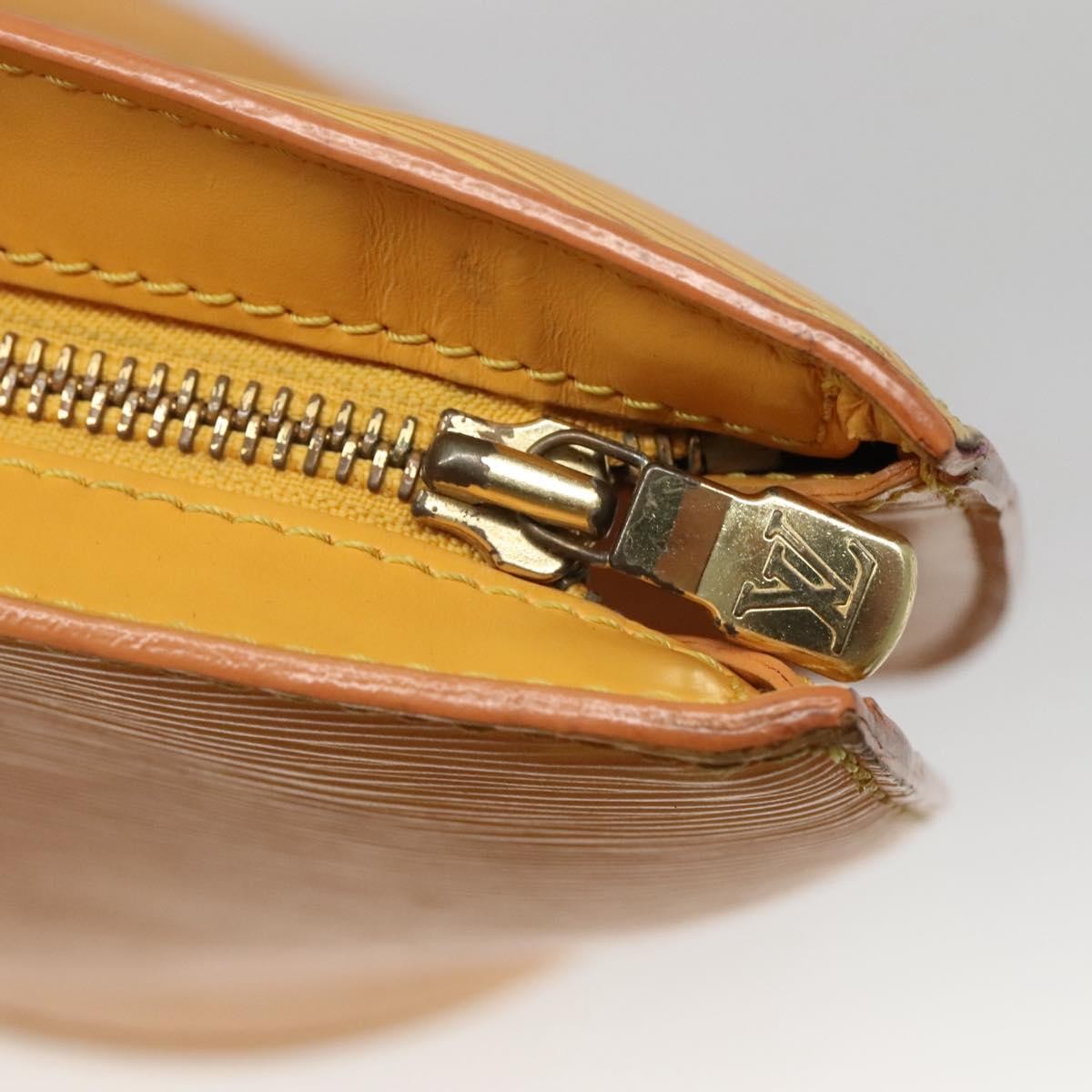 Louis Vuitton Saint Jacques Handbag Epi Leather Yellow Leather Shoulder Bag Bag (Pre-Owned)