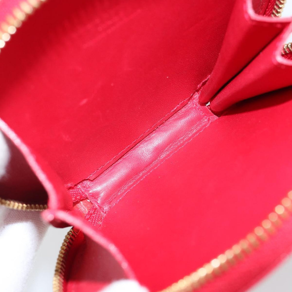 Louis Vuitton Boite Chapeau Coin Purse Patent Leather Red Patent_Leather Wallets Accessory (Pre-Owned)
