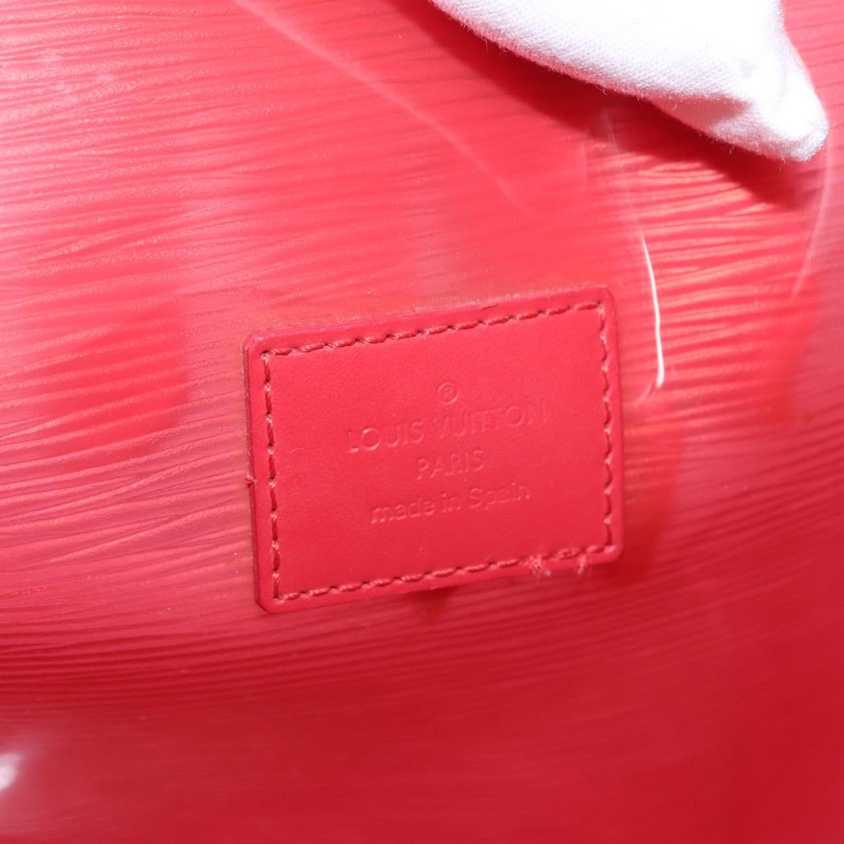 Louis Vuitton Plage Lagoon Bay Handbag Vinyl Epi Leather Red Plastic Tote Bag Bag (Pre-Owned)