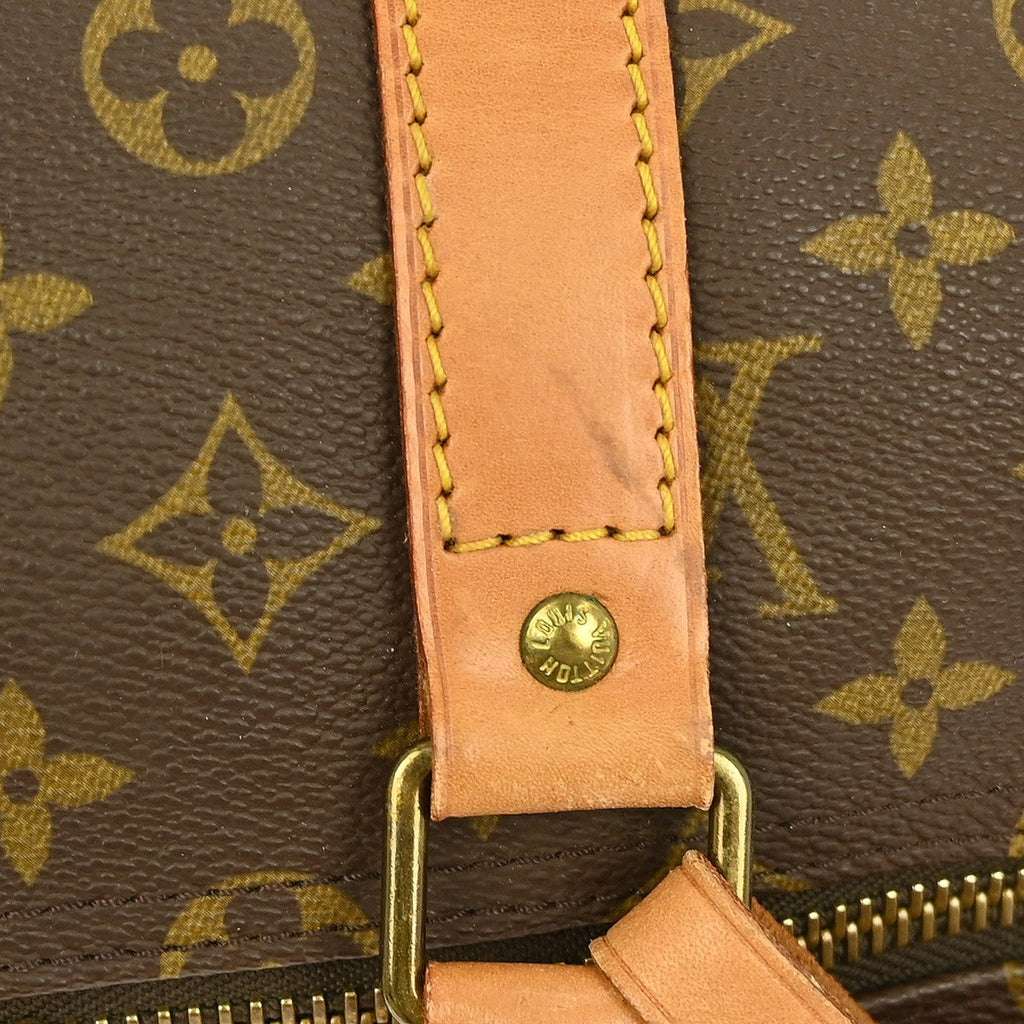 Louis Vuitton Keepall Bag Monogram Canvas Brown Canvas Travel Bag Bag (Pre-Owned)