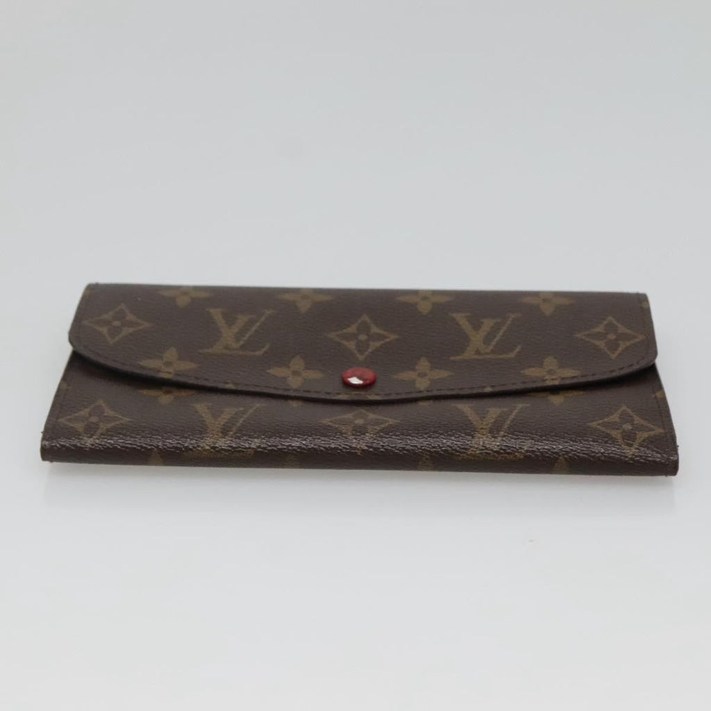 Louis Vuitton Emilie Wallet Monogram Canvas Red Canvas Wallets Accessory (Pre-Owned)