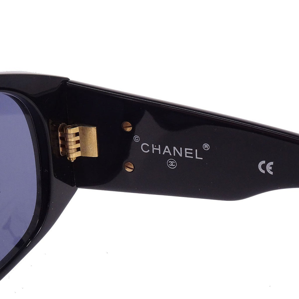 Chanel Logo Cc Sunglasses Plastic Black Plastic Sunglasse Accessory (Pre-Owned)