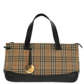 Burberry Nova Check Handbag Nova Check Canvas Beige Canvas Handbag (Pre-Owned)