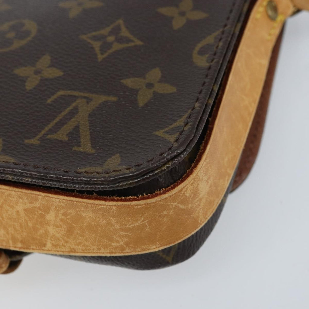 Louis Vuitton Cartouchiere Handbag Monogram Canvas Brown Canvas Shoulder Bag Bag (Pre-Owned)