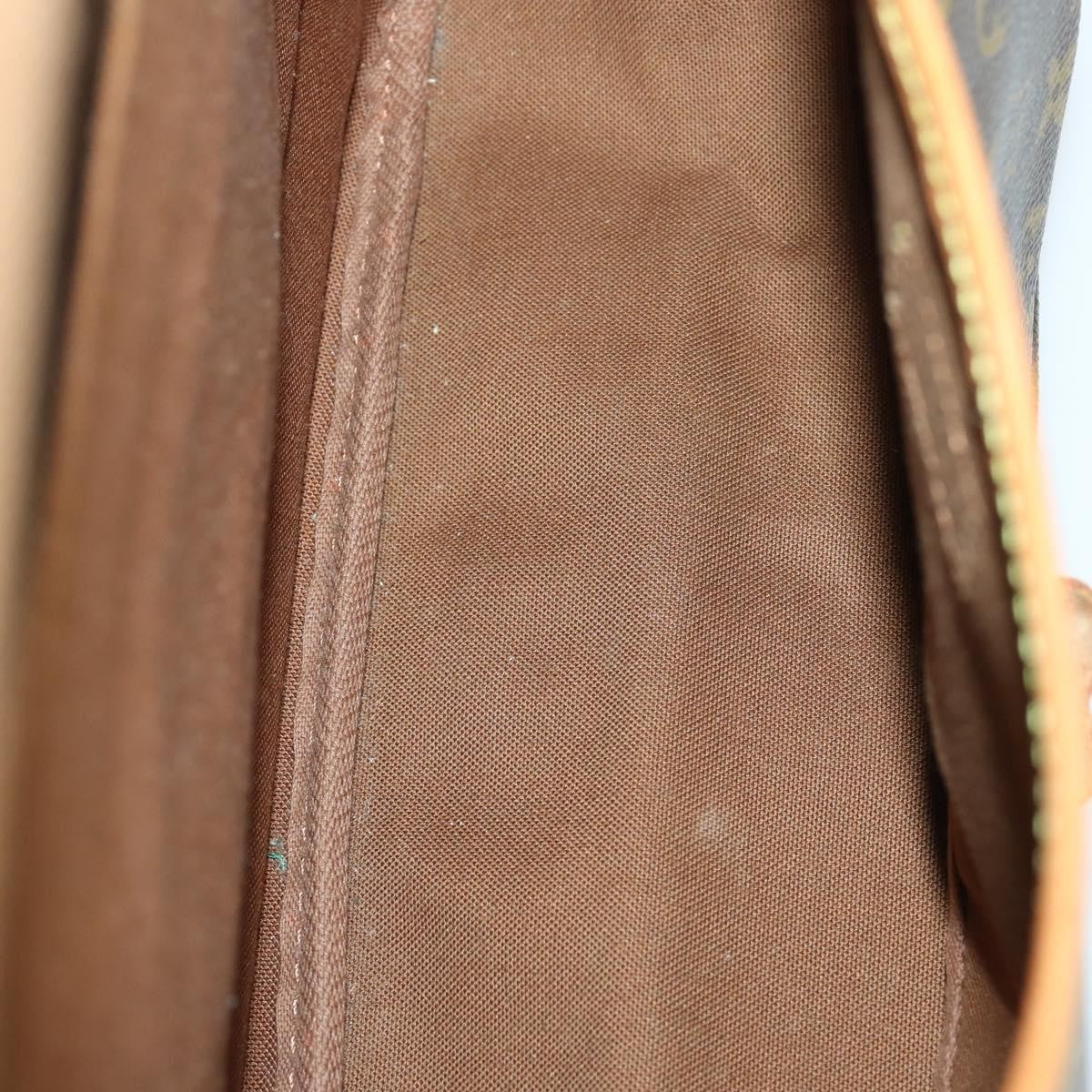 Louis Vuitton Saumur Handbag Monogram Canvas Brown Canvas Shoulder Bag Bag (Pre-Owned)