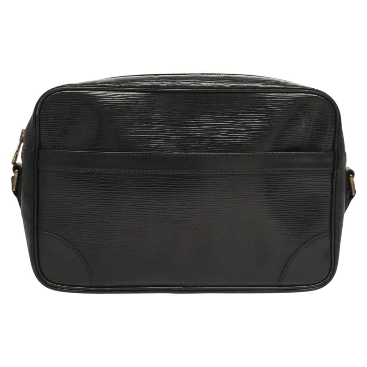 Louis Vuitton Trocadero Handbag Epi Leather Black Leather Shoulder Bag Bag (Pre-Owned)