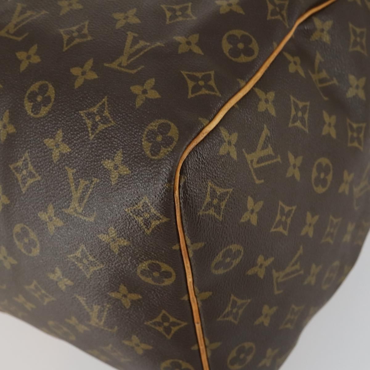 Louis Vuitton Keepall Bag Monogram Canvas Brown Canvas Travel Bag Bag (Pre-Owned)