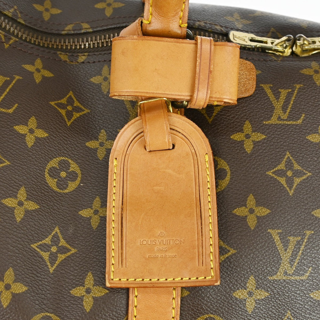 Louis Vuitton Keepall Bag Monogram Canvas Brown Canvas Travel Bag Bag (Pre-Owned)