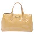 Louis Vuitton Wilshire Handbag Monogram Vernis Beige Patent_Leather Bag (Pre-Owned)