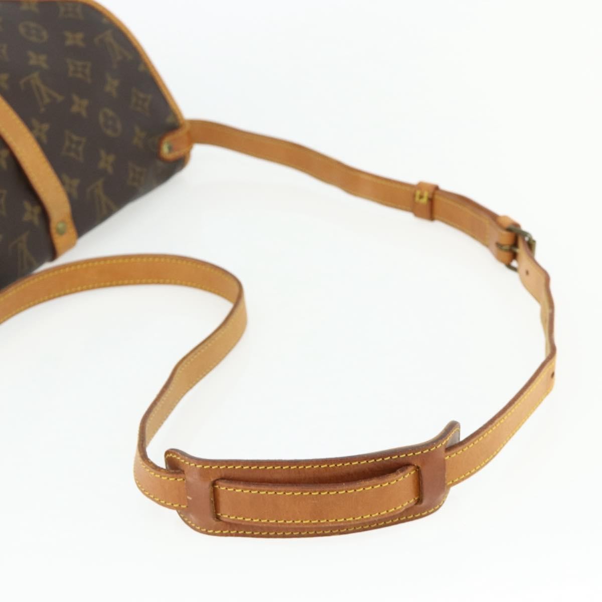 Louis Vuitton Saumur Handbag Monogram Canvas Brown Canvas Shoulder Bag Bag (Pre-Owned)