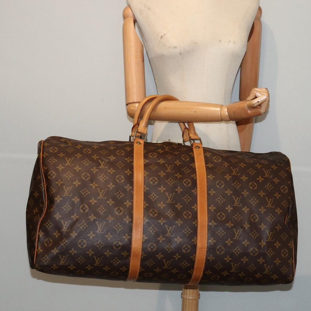 Louis Vuitton Keepall Bag Monogram Canvas Brown Canvas Travel Bag Bag (Pre-Owned)
