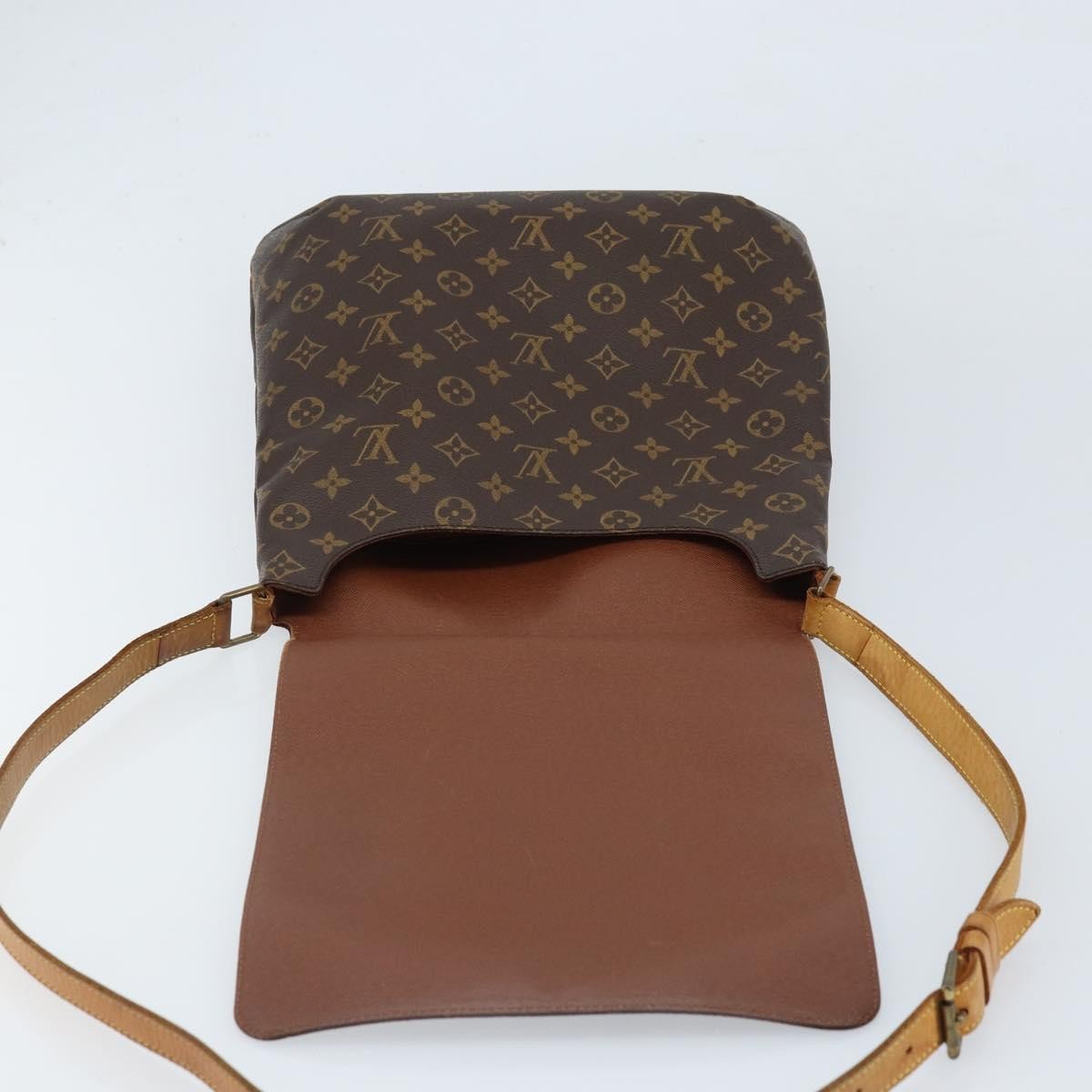 Louis Vuitton Musette Handbag Monogram Canvas Brown Canvas Shoulder Bag Bag (Pre-Owned)