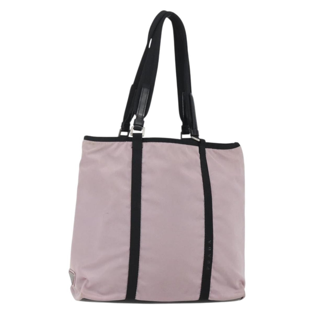 Prada Vintage Tote Tessuto Pink Nylon Tote Bag Bag (Pre-Owned)