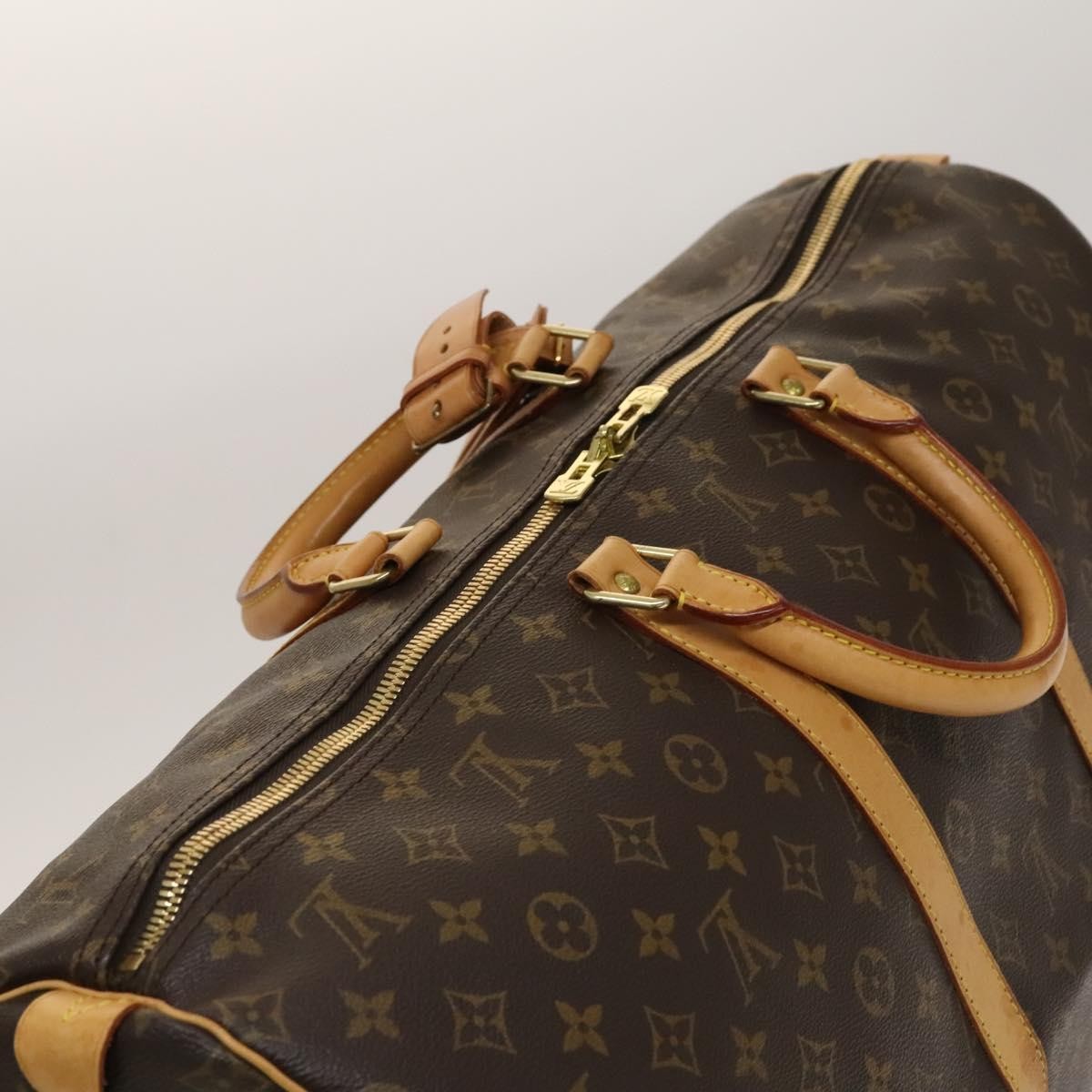 Louis Vuitton Keepall Bag Monogram Canvas Brown Canvas Travel Bag Bag (Pre-Owned)