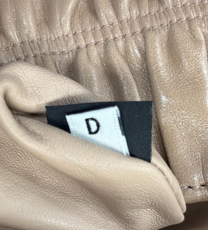 Prada Turnlock Shoulder Bag Nappa Gaufre Beige Leather Shoulder Bag Bag (Pre-Owned)