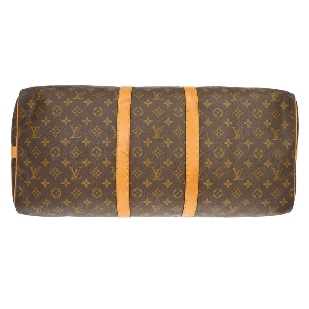 Louis Vuitton Keepall Bag Monogram Canvas Brown Canvas Travel Bag Bag (Pre-Owned)
