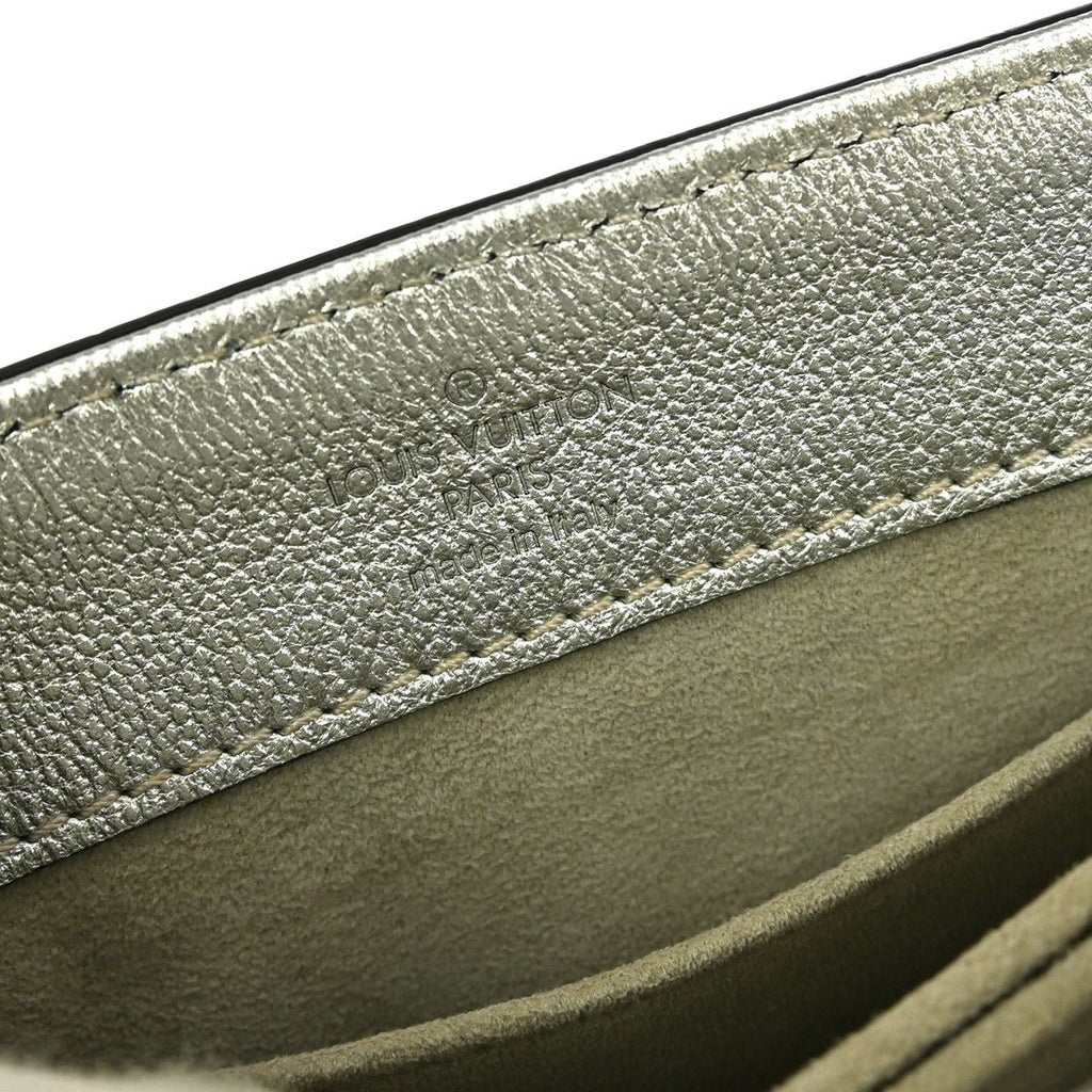 Louis Vuitton Very Chain Bag Whipstitch Leather Silver Leather Shoulder Bag Bag (Pre-Owned)