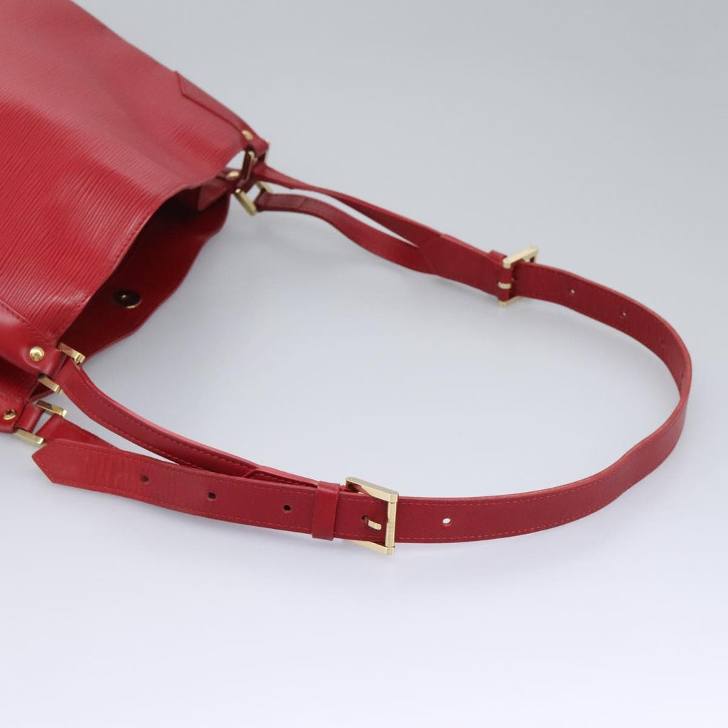 Louis Vuitton Mandara Handbag Epi Leather Red Leather Shoulder Bag Bag (Pre-Owned)