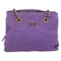 Prada Vintage Shoulder Bag Tessuto Purple Nylon Shoulder Bag Bag (Pre-Owned)