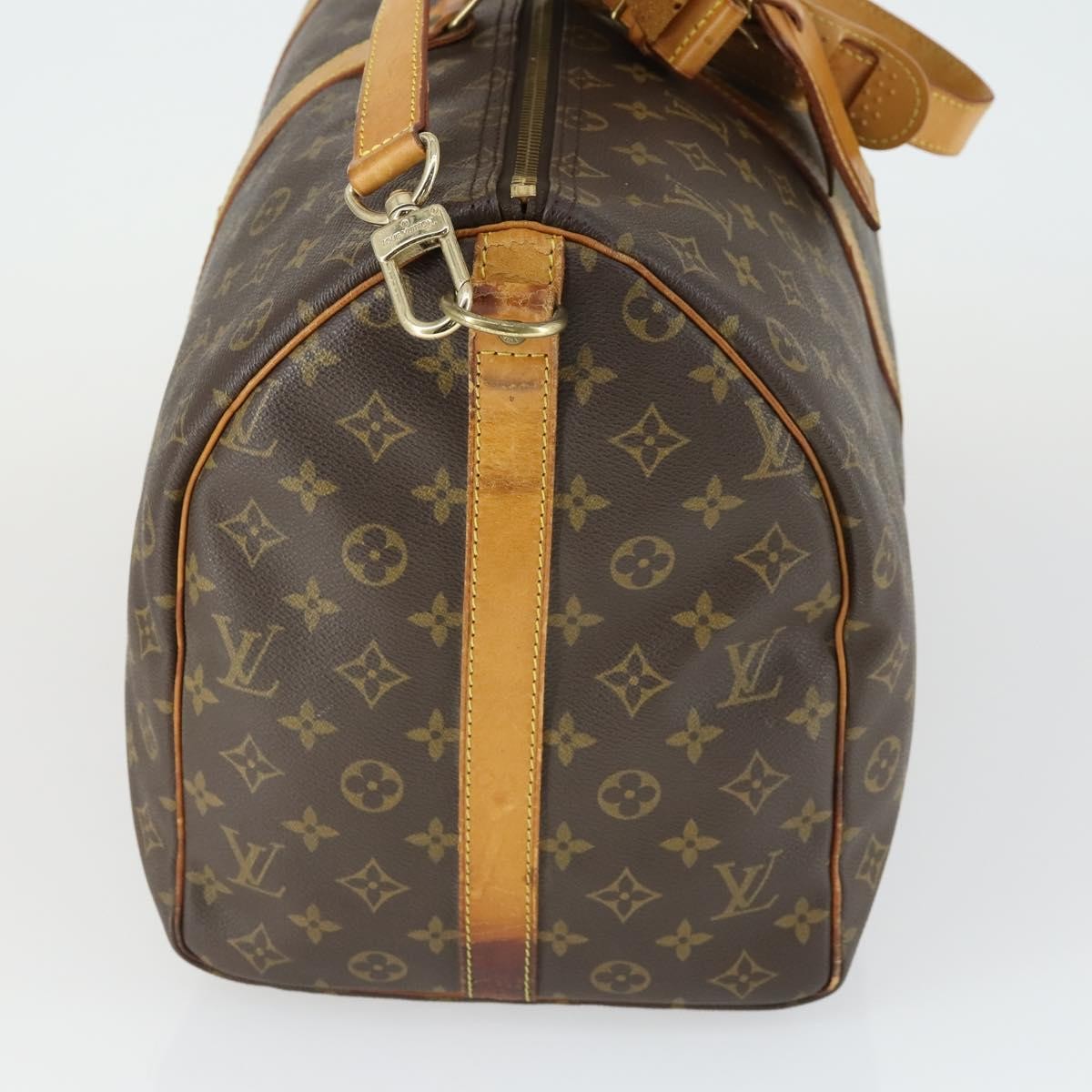 Louis Vuitton Keepall Bag Monogram Canvas Brown Canvas Travel Bag Bag (Pre-Owned)