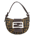 Fendi Cookie Hobo Zucca Canvas Brown Canvas Clutche & Pouche Bag (Pre-Owned)