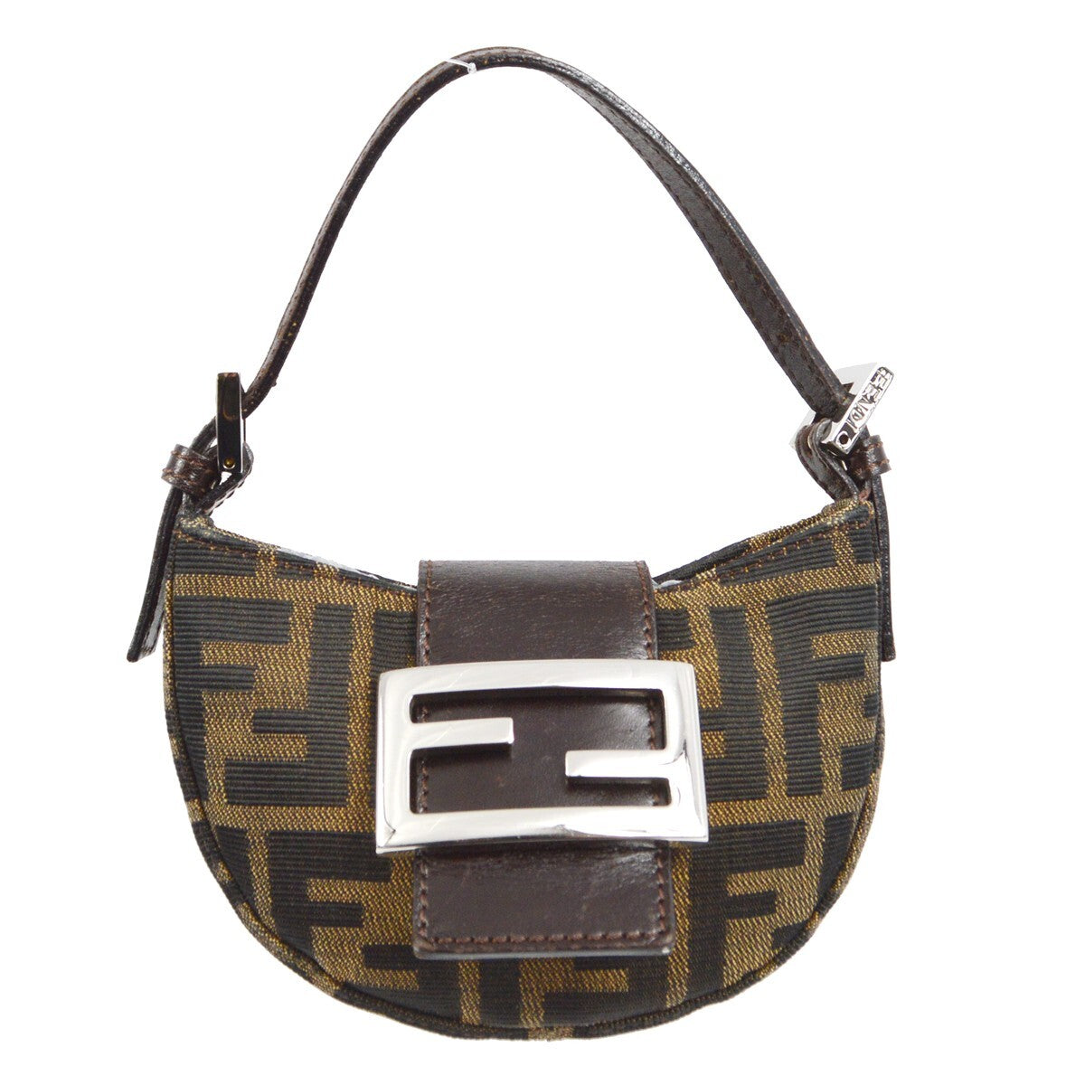 Fendi Cookie Hobo Zucca Canvas Brown Canvas Clutche & Pouche Bag (Pre-Owned)