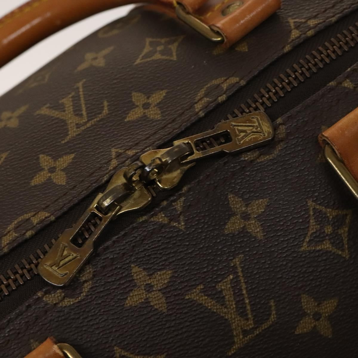 Louis Vuitton Keepall Bag Monogram Canvas Brown Canvas Travel Bag Bag (Pre-Owned)