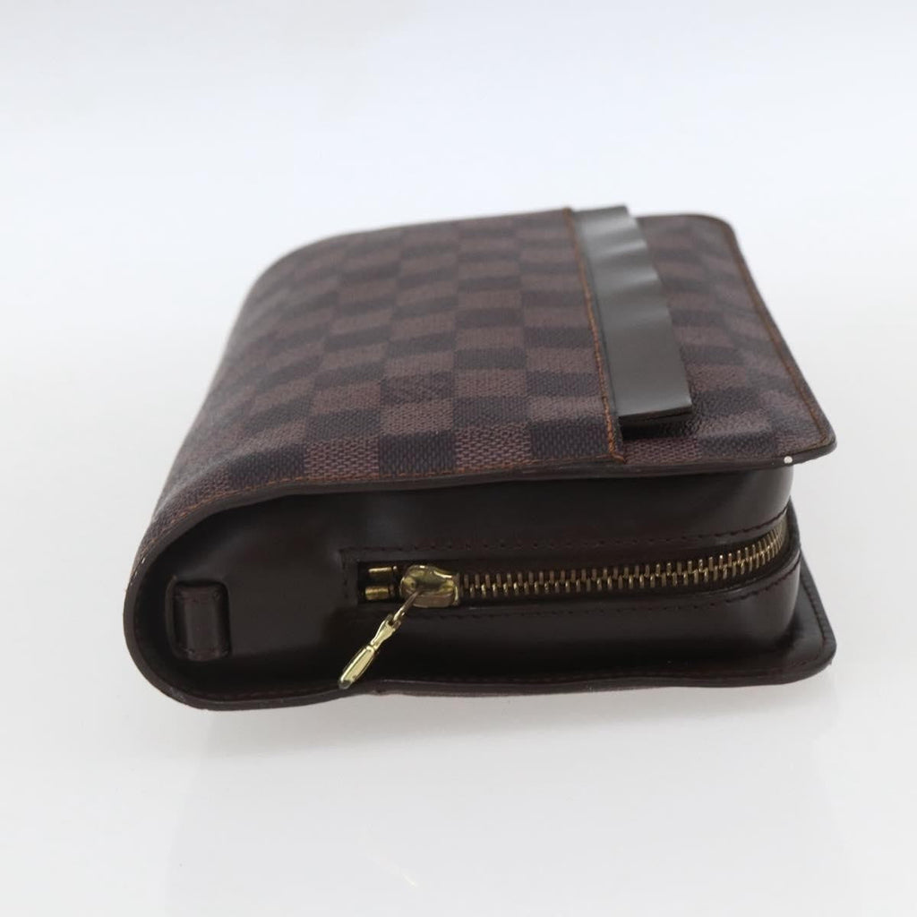Louis Vuitton Pochette Saint Louis Damier Brown Canvas Clutche & Pouche Bag (Pre-Owned)