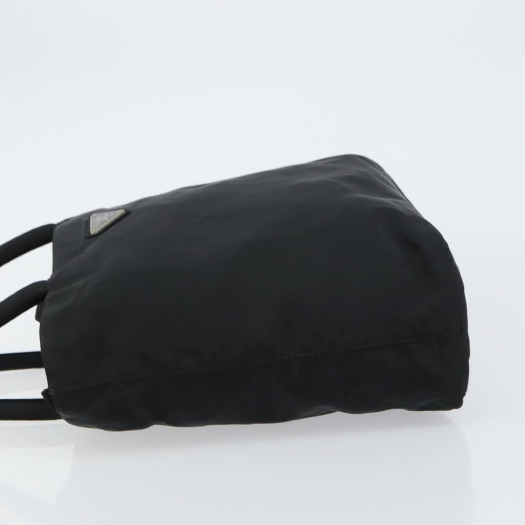 Prada Vintage Zip Tote Tessuto Black Nylon Tote Bag Bag (Pre-Owned)