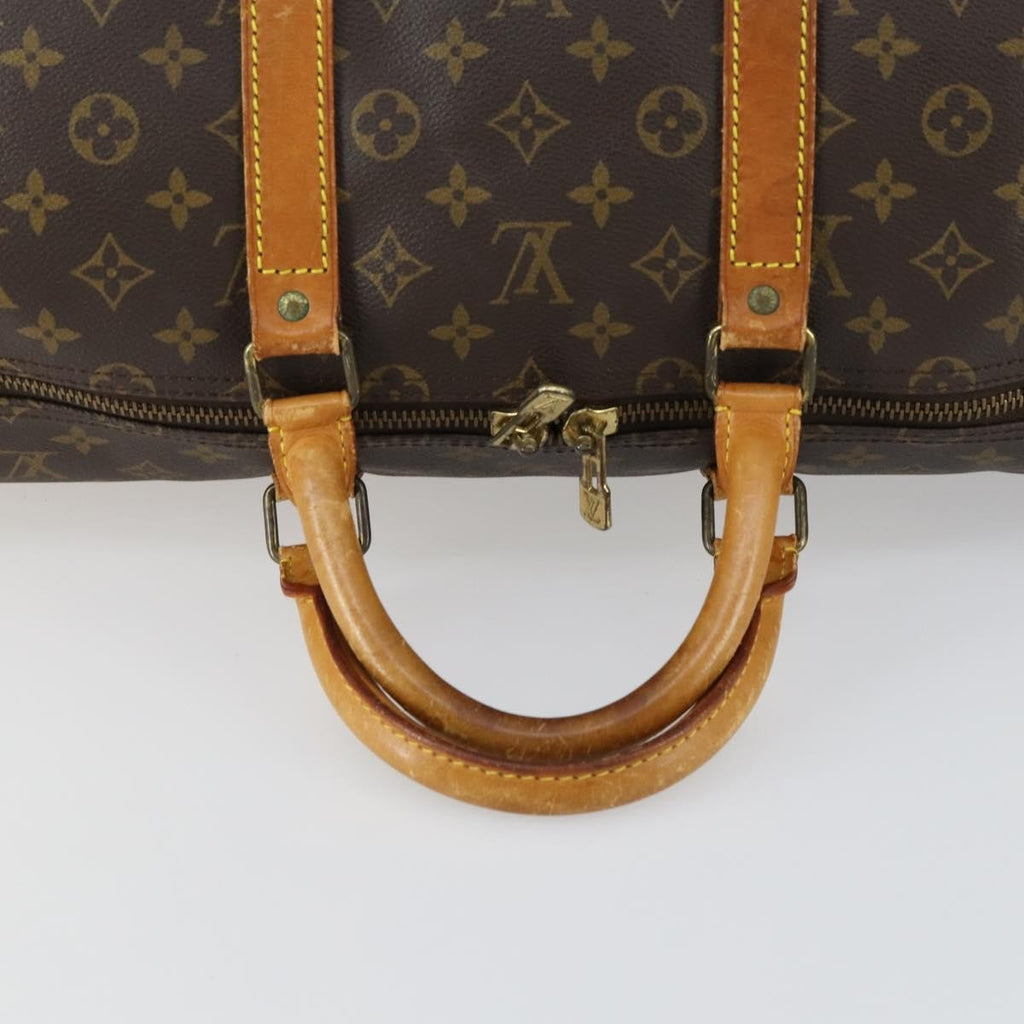 Louis Vuitton Keepall Bag Monogram Canvas Brown Canvas Travel Bag Bag (Pre-Owned)