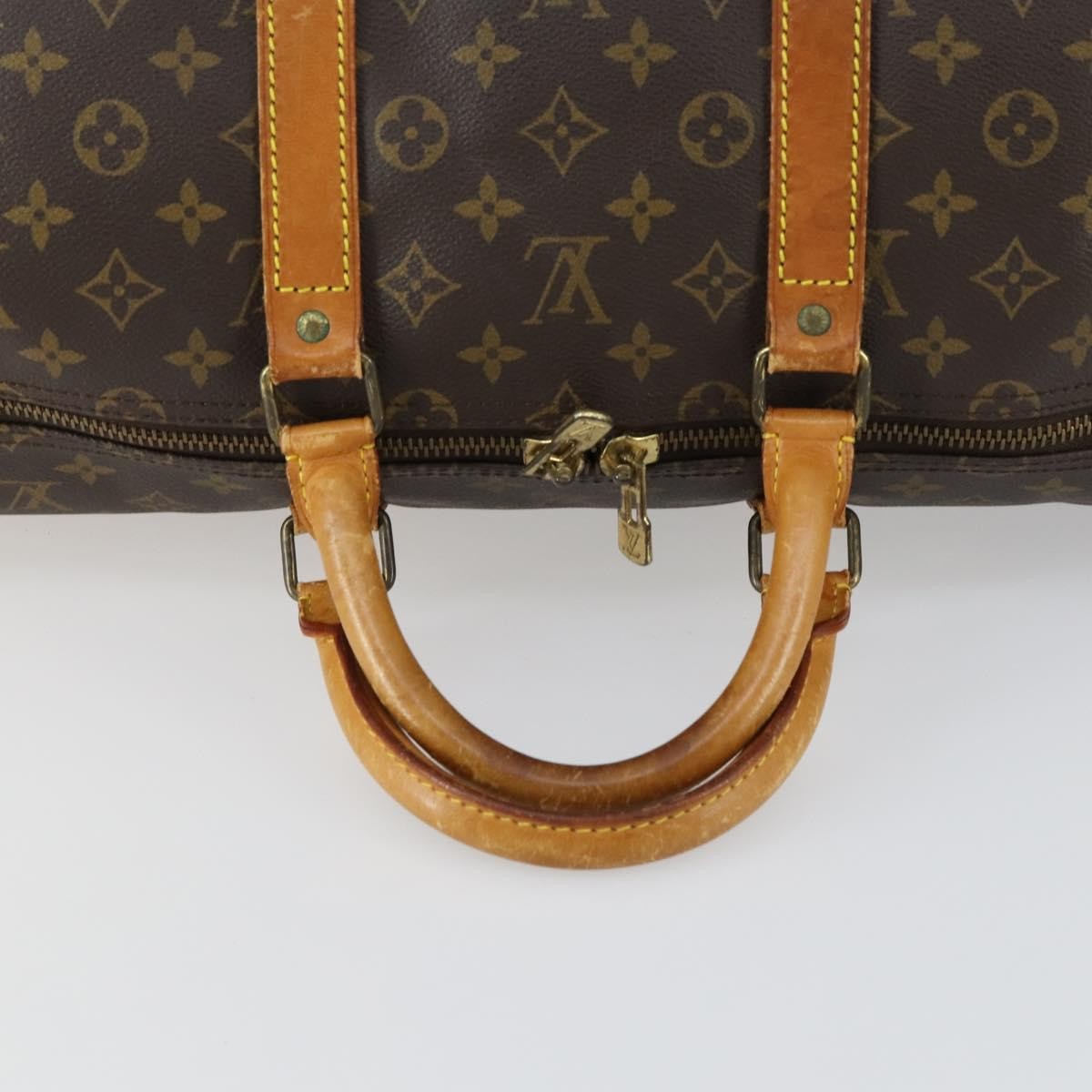 Louis Vuitton Keepall Bag Monogram Canvas Brown Canvas Travel Bag Bag (Pre-Owned)